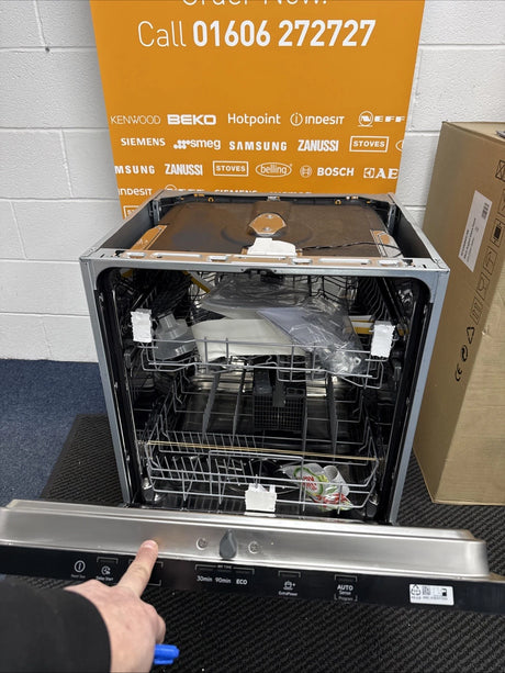 AEG FSB42607Z (07) Air Dry 3000 Fully Integrated Built In Dishwasher - Black Control Panel with Sliding Door Fixing Kit - (Ex Display) - HW182007