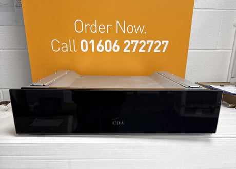 CDA VW153BL 14cm High Push-Push Warming Drawer in Black - (Ex Display) - HW182018