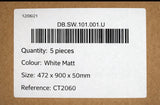 White Plastic Cutlery Drawer Insert (Thickness-2.5mm Width-900mm  Depth-470mm Height-55mm) - Box of 5 - WCT5 - MANAGERS SPECIAL NOW £32.00