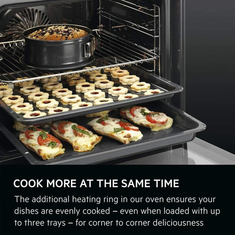 AEG BPX535061M (67) SurroundCook Built-In Electric Single Oven with Pyrolytic Self Cleaning in Stainless Steel - A+ Rated - (EX Display) - HW182267