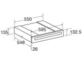CDA VW155BL (90) 14cm Warming Drawer in Black - Non Branded Glass Front - (Ex Display) - HW182237 (Copy)
