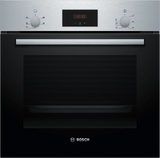 Bosch Series 2 HHF133BS0B (15) Built-in Electric Single Oven with 13Amp Plug in Stainless Steel - A Rated - (Ex Display) - HW182415