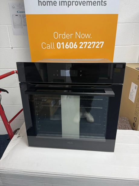 AEG BPK748380B (50) SenseCook Built-in Single Electric Oven with Pyrolytic Self Cleaning in Black - (Blemished) - HW181850