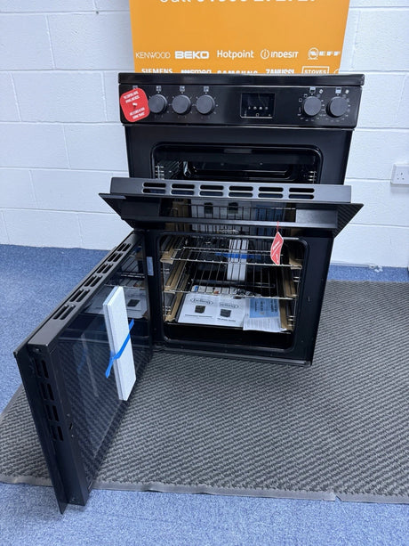 Belling 444412049 FSA Vision 60E BLK (77) 60cm Electric Ceramic Cooker with Double Oven in Black - (Ex Display) - HW182377