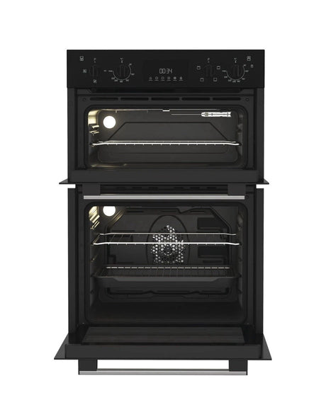 Indesit D11 10D B (04) Electric Built-in Double Oven in Black - A/A Rated - (Ex Display) - HW182304
