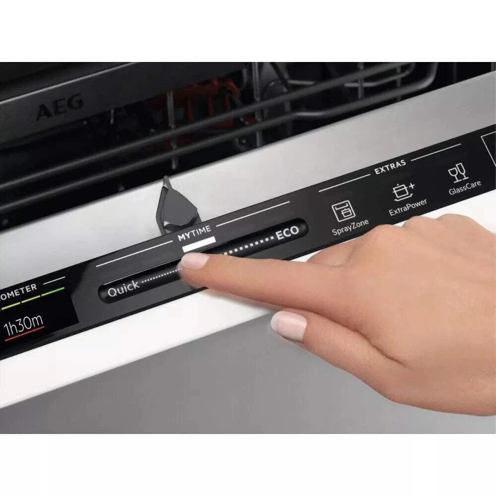 AEG FSB42607Z (04) Air Dry 3000 Fully Integrated Built In Dishwasher - Black Control Panel with Sliding Door Fixing Kit - (Ex Display) - HW182004