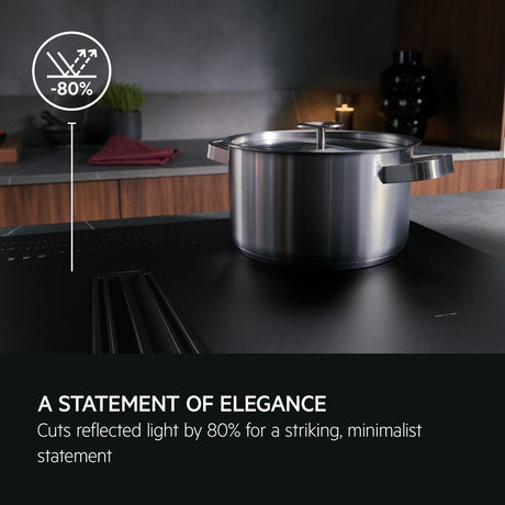 AEG SaphirMatt® TCH74B01FZ (45) 71cm 4 Zone Induction Hob with Venting Extraction in Matt Black - A+ Rated - (Tatty Box) - HW181645