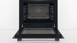 Bosch Series 2 HHF133BS0B (15) Built-in Electric Single Oven with 13Amp Plug in Stainless Steel - A Rated - (Ex Display) - HW182415