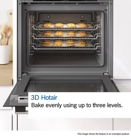 Bosch Series 2 HHF113BA0B (86) Built-In Electric Single Oven in Black with 13 Amp Plug - A Rated - (New Boxed) - HW182386