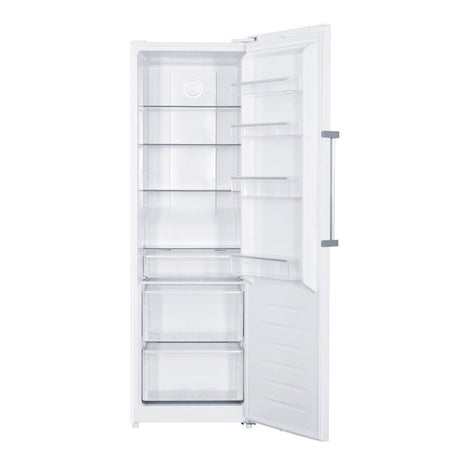 Teknix T60L2W 359 Litres Single Door Tall Larder Fridge in White