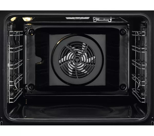 AEG BEX335011B SurroundCook Built-In Electric Single Oven in Black - A Rated stock photo fan assist close
