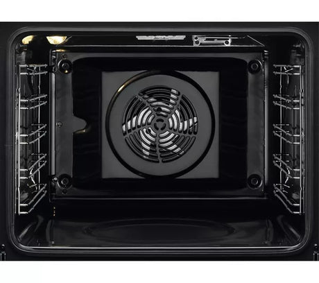 AEG BEX335011B SurroundCook Built-In Electric Single Oven in Black - A Rated stock photo fan assist close