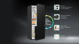 Hisense RB327N4WBE 55cm Wide 182.5cm Tall Fridge Freezer in Black