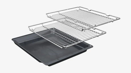 Bosch Series 4 HQA574BS3B (14) Electric Single Oven with Pyrolytic Self Cleaning in Stainless Steel Ex display - HW182154-01