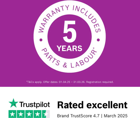 Bosch Series 4 HQA574BS3B (14) Electric Single Oven with Pyrolytic Self Cleaning in Stainless Steel Ex display - HW182154-01