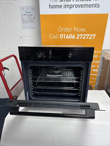 AEG 3000 BEX535A61B (45) Built In Electric Single Oven in Black with AirFry and Aqua Clean Enamel  - A+ Rated - (Blemished) - HW182445